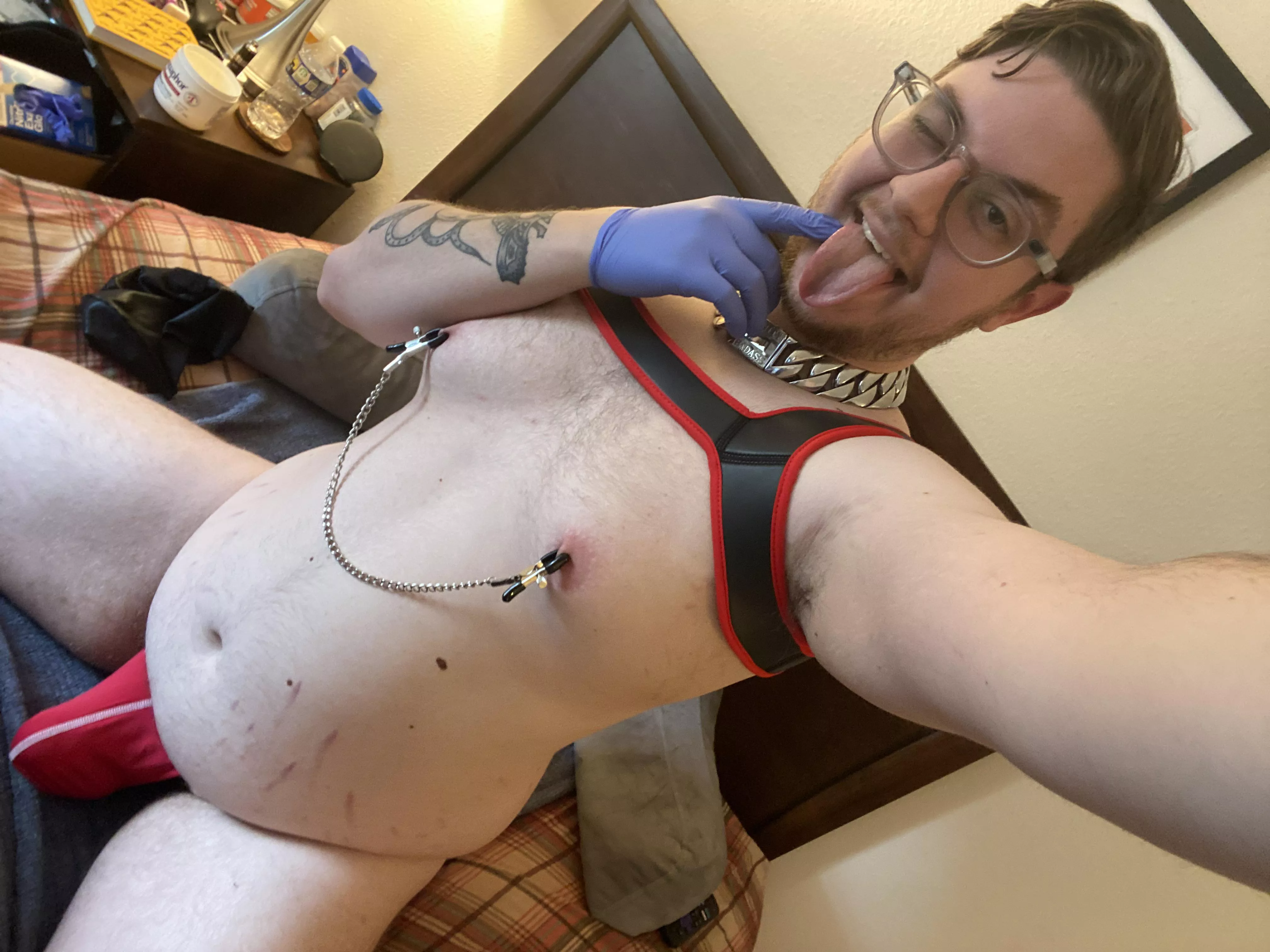 Waiting for my big dick dom on the bed like... posted by SatinTeddyBear