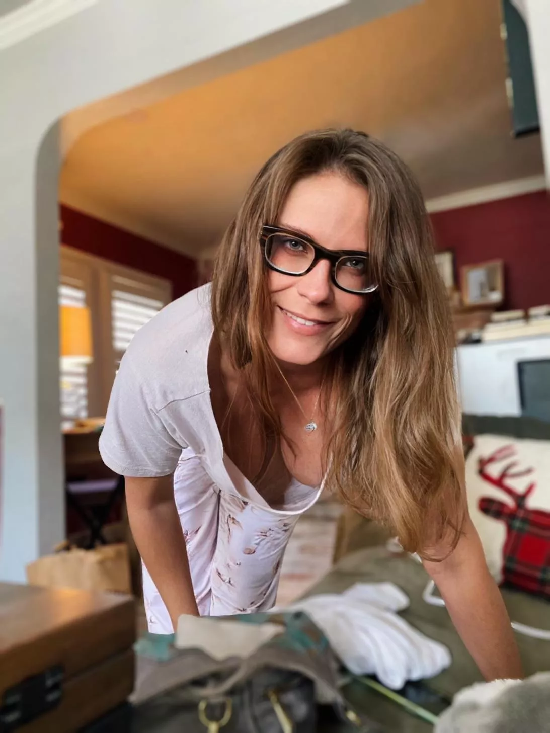 When mom’s pj top a little too loose posted by AnnabellePeach