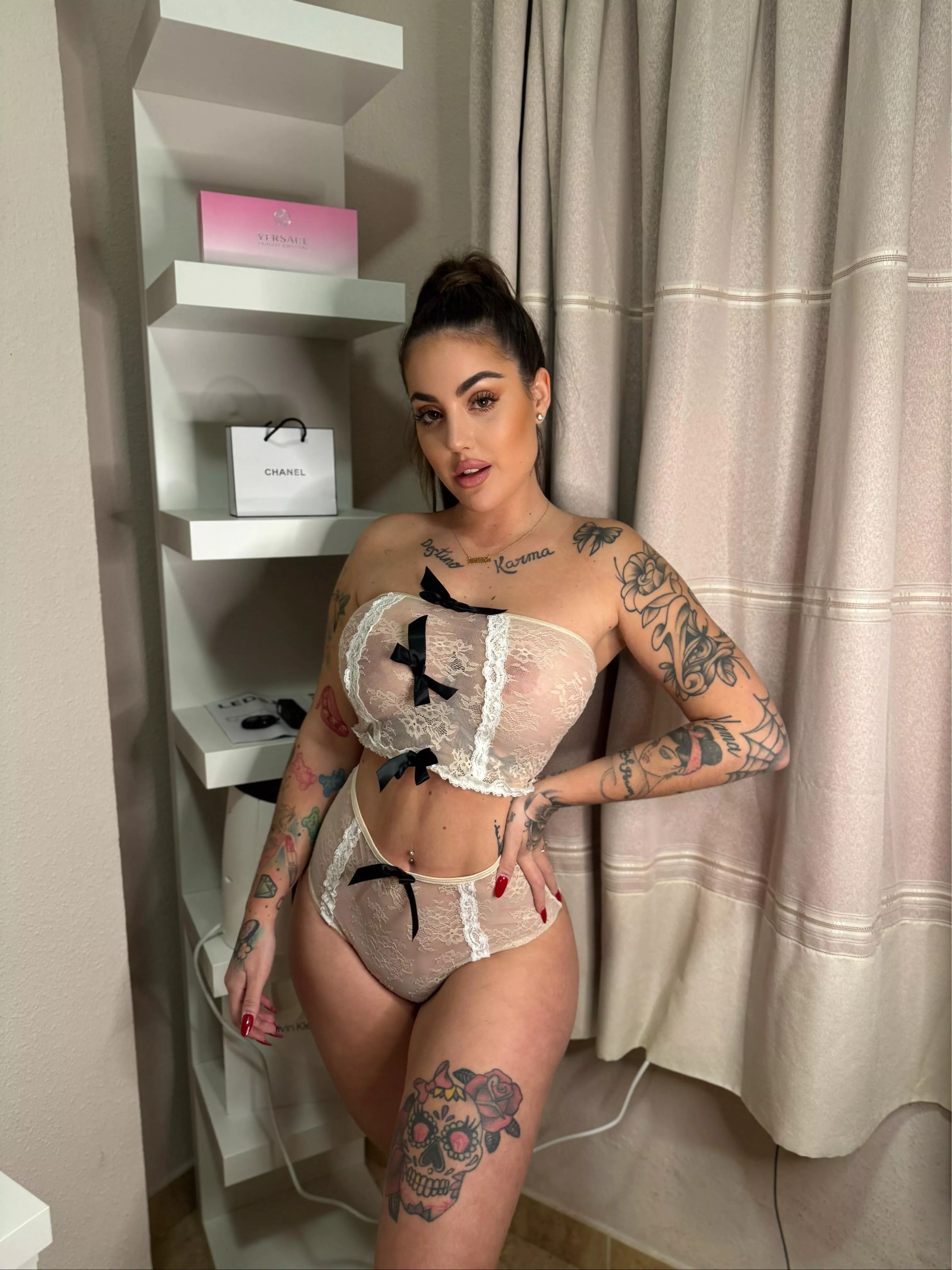 You pulling my lingerie down or ripping a hole? posted by Ellen_Anne