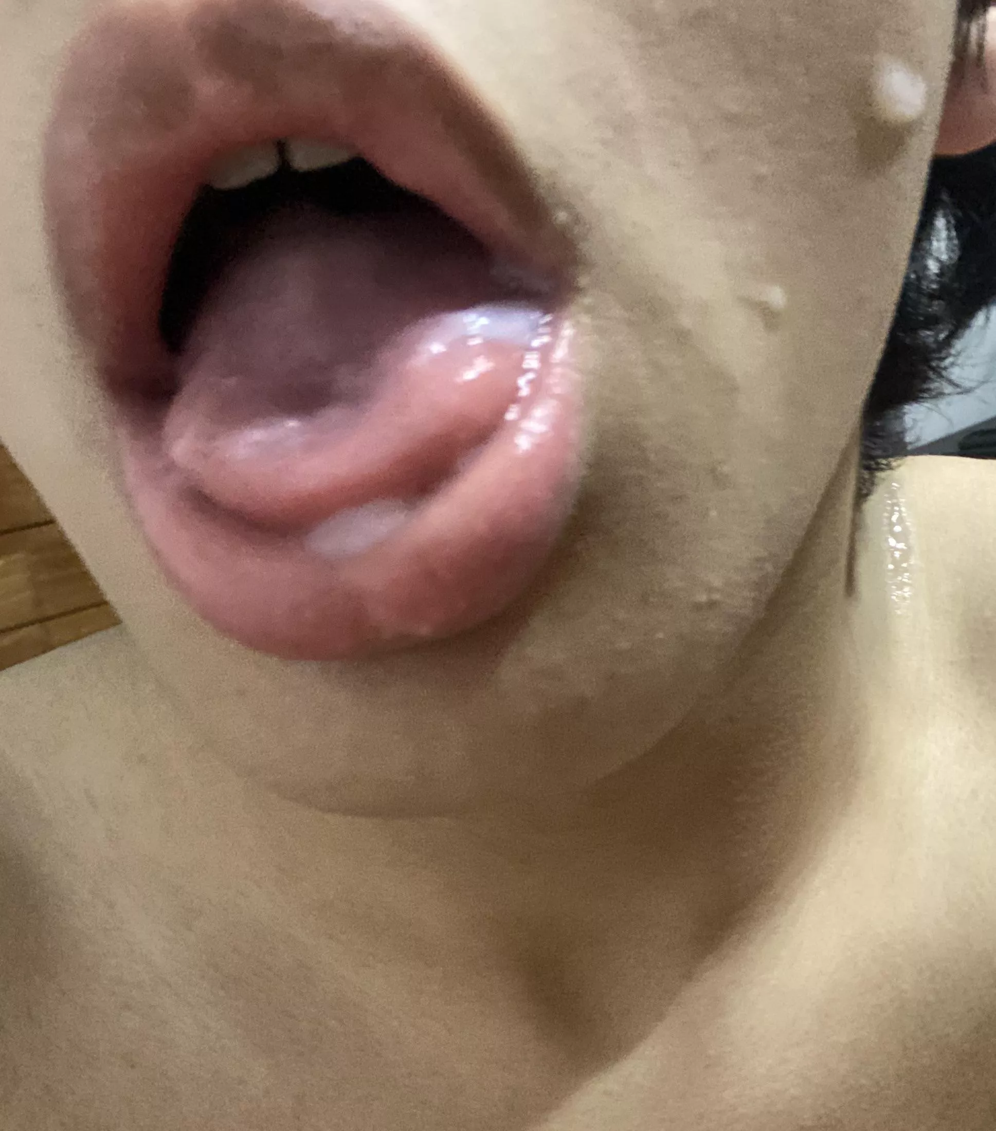 came on my own face :3 do u wish it was ur cum? posted by Friendly_Gene_991