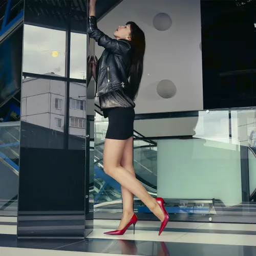 Classic red heeled shoes, what could be better? by Andrewboots