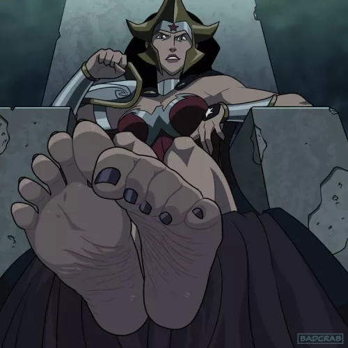 [DC] Wonder Woman goes barefoot in Flashpoint Paradox movie (badcrab) by Thunder_God_9