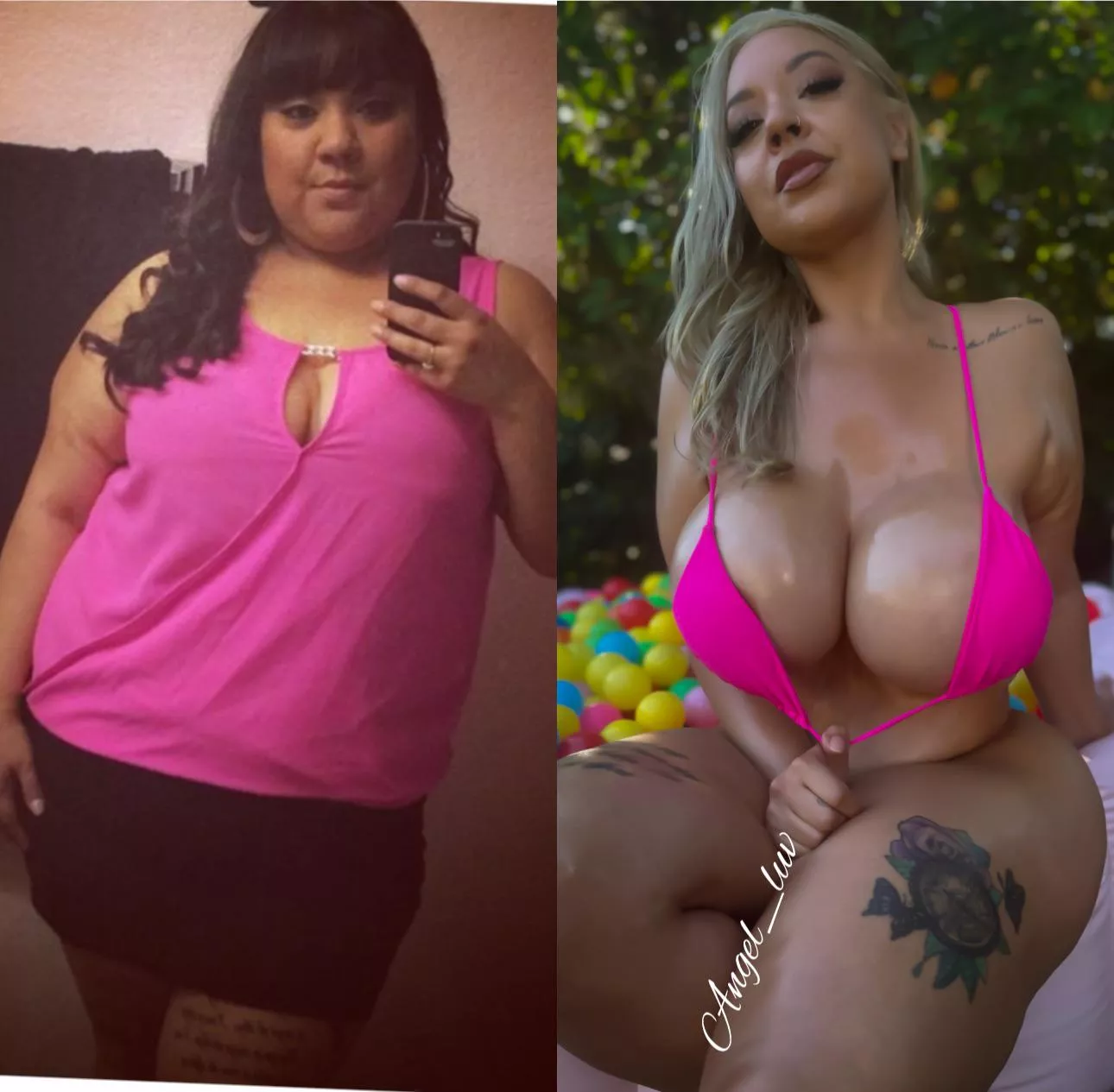 From fat girl to fuck doll [oc] posted by BimboInTraining_