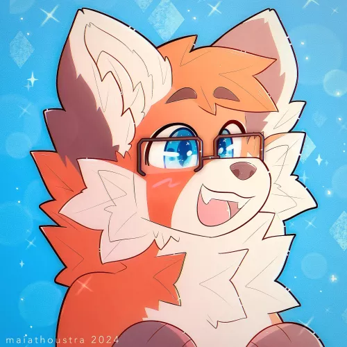 Happy - comm for mini_reddish, art by me @maiathoustra by maiathoustra