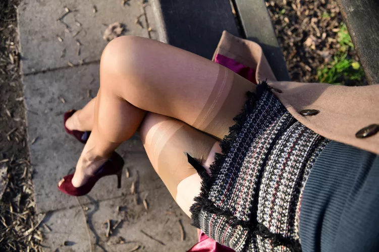 in the park OC by MalinaWhispers