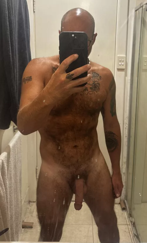 Oh you know just a hairy bald DILF😉 (46) by idratherbenudist