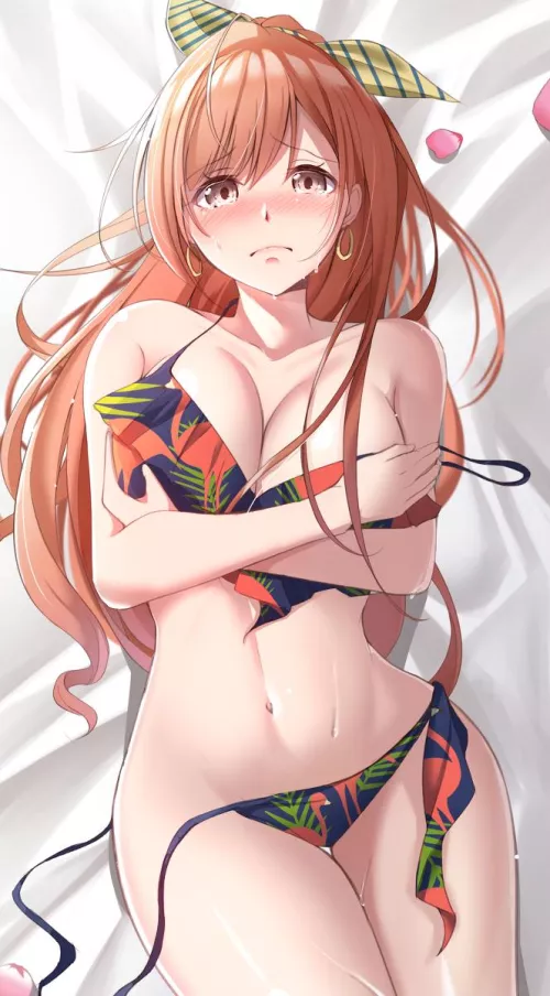 sexy waifus bikini coming off by Yui_Desu69