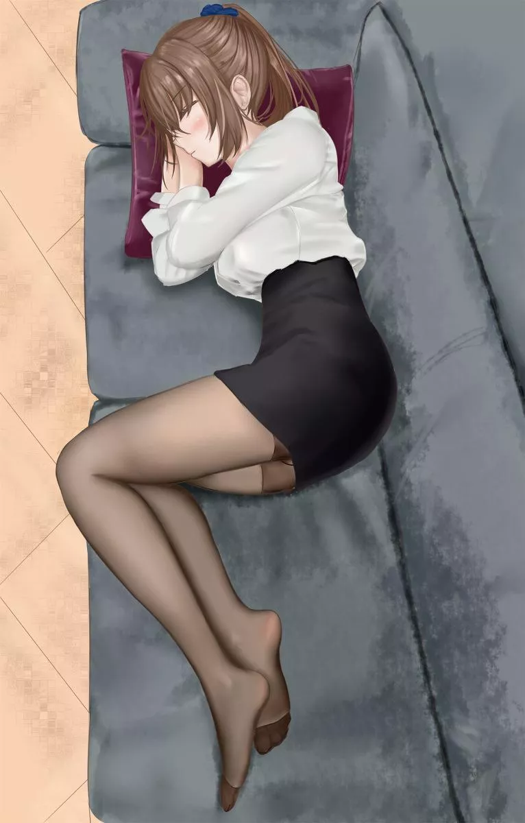 Sleeping On The Couch [Original] posted by A_MASSIVE_PERVERT