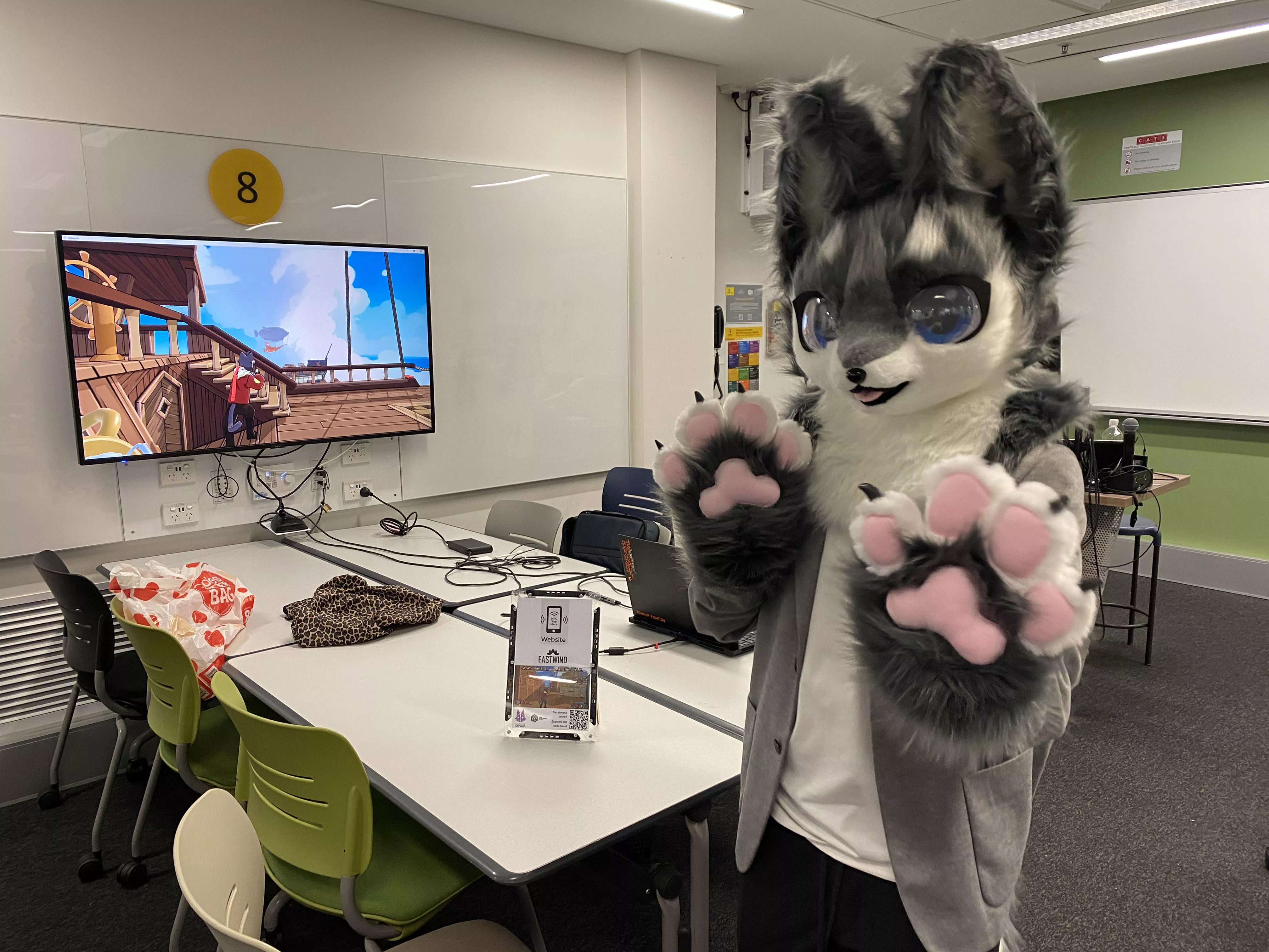 Update 3: Seeing that you guys liked the airport fursuit, I wore it at my university and the comp sci people liked it. Not a big surprise  posted by Brian0749