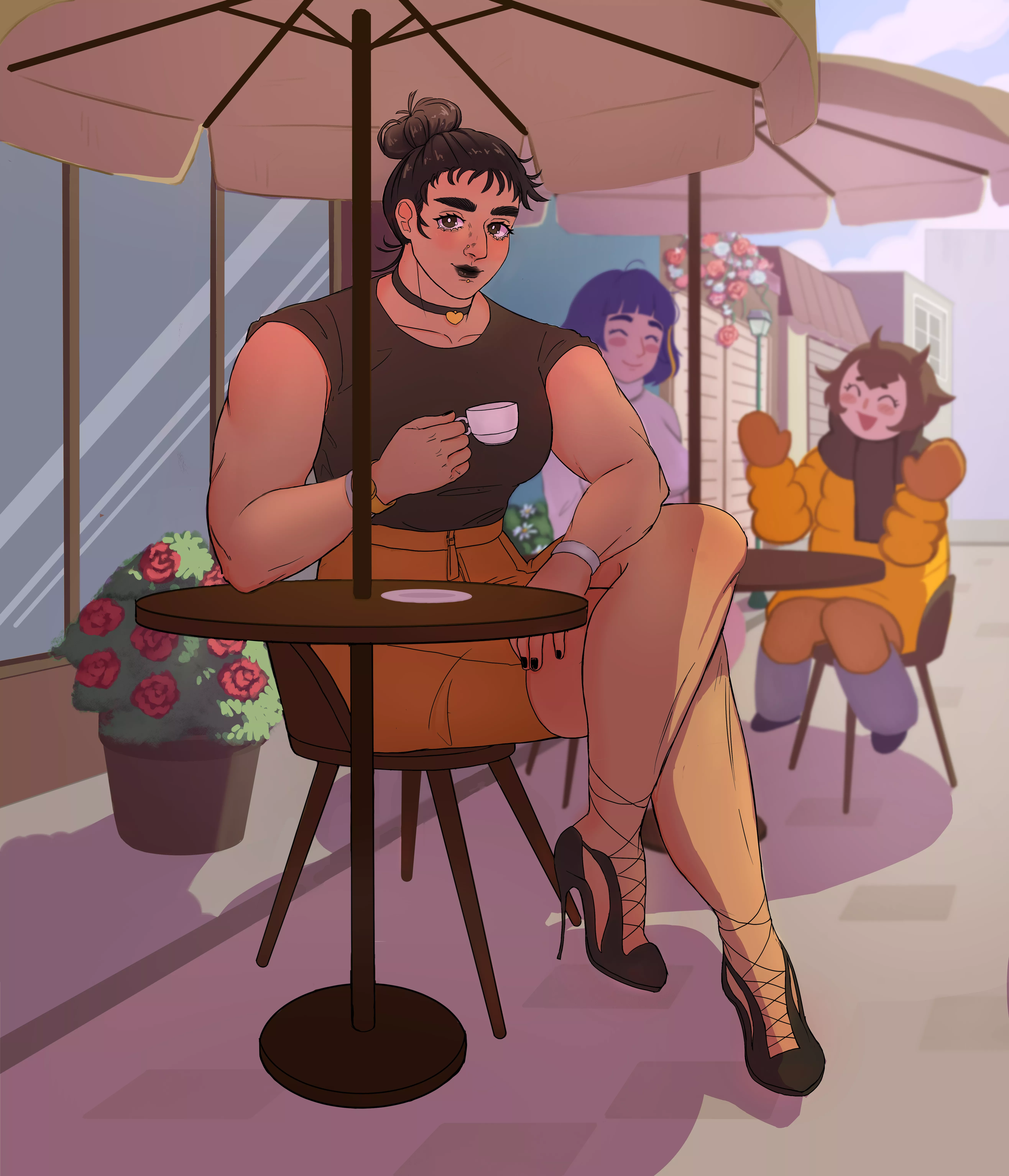 Urma drinking coffee [original] [oc] posted by MehCember