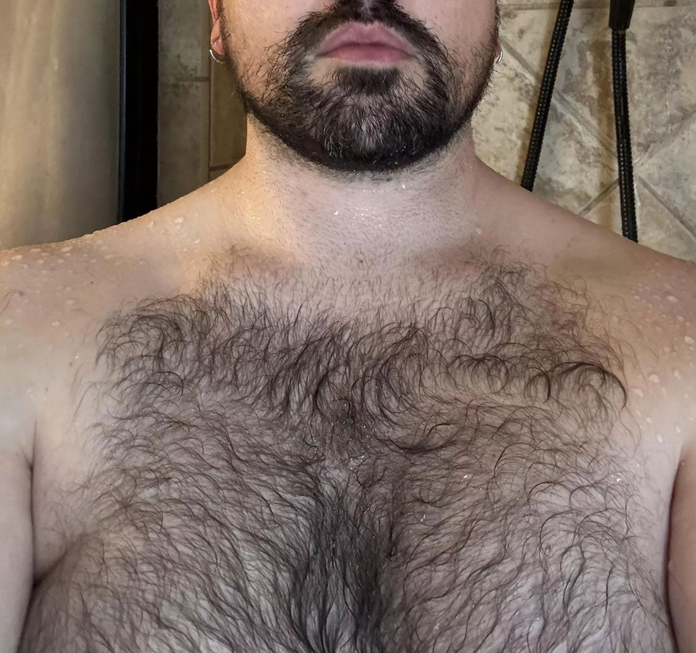 Wet and curly 🛁💦🧸 posted by ropetrickranger