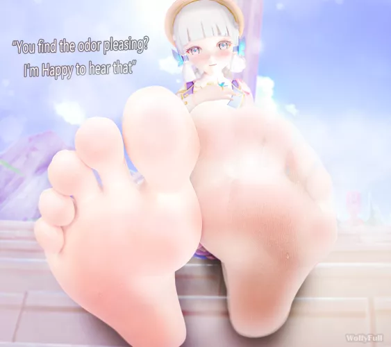 Ayaka Kamisato (Genshin Impact) [Artist: WolfyFull] by ComaOfSouls