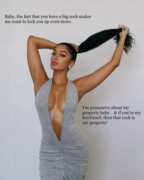 Baby, the fact that you have a large dick only makes me want to lock you up more! by captionpatreon
