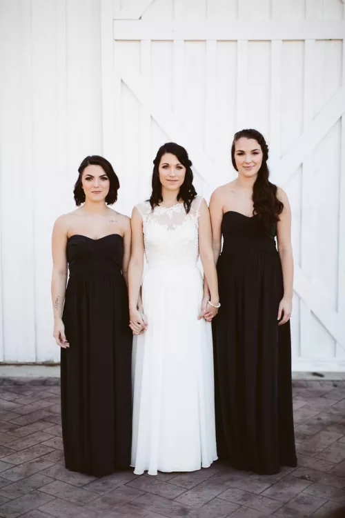 Bride and bridesmaids by person1__4