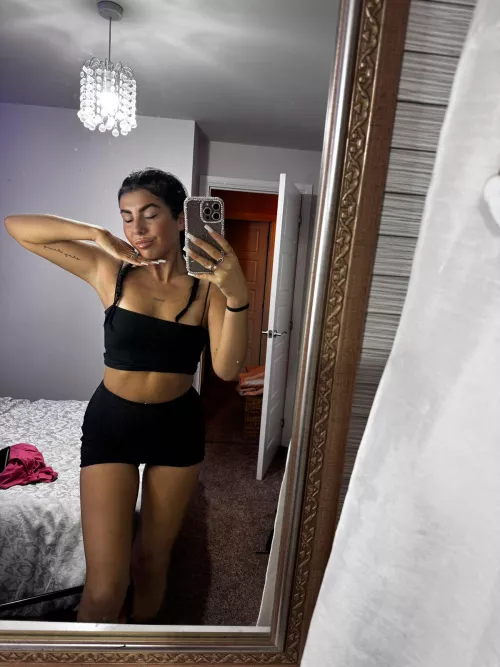 I think my black crop top is really cute by Novalee_Allen