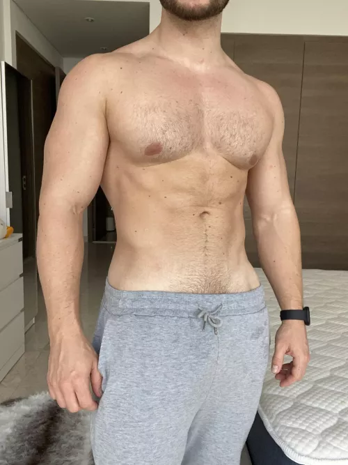 I usually trim but should I let it grow this time? by FitnHard69