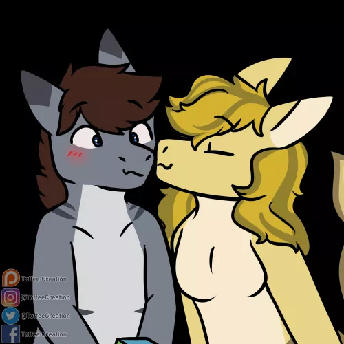 Sharks in Love (Commissioned Art) by ToffeeCreation