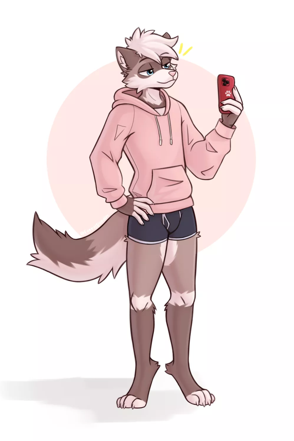 Where are the cute ferrets around here? (art by me) posted by MrFerreto