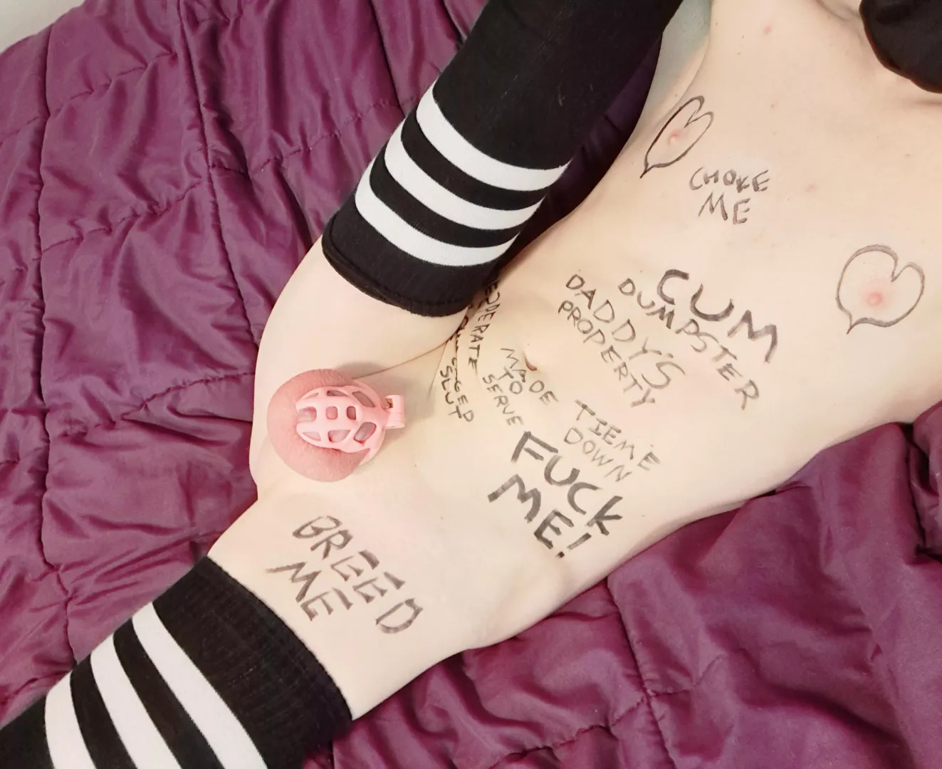 Cum on, or in me?  posted by ocelotocelotgurl