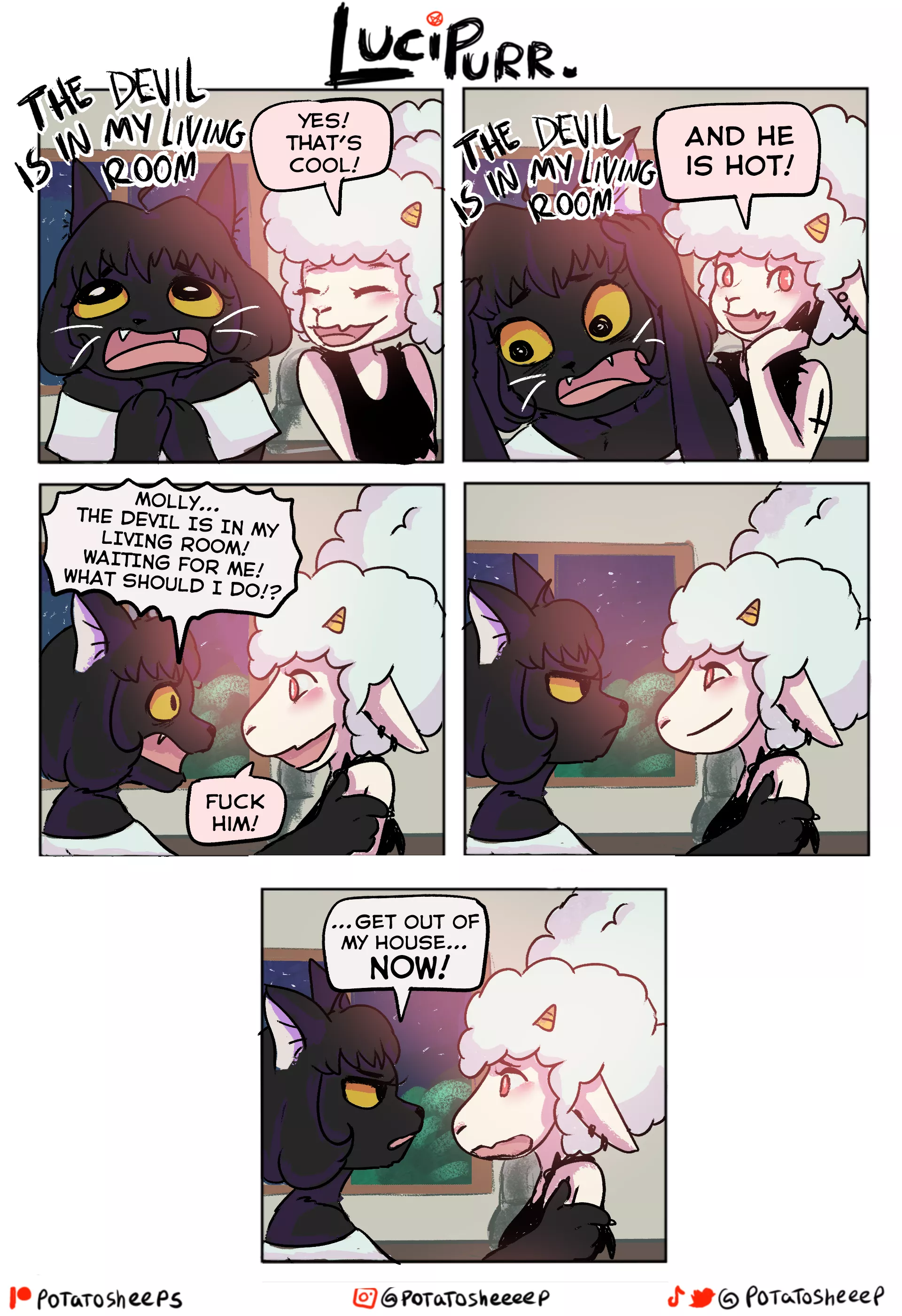 Devil in the Living Room posted by potatosheeps