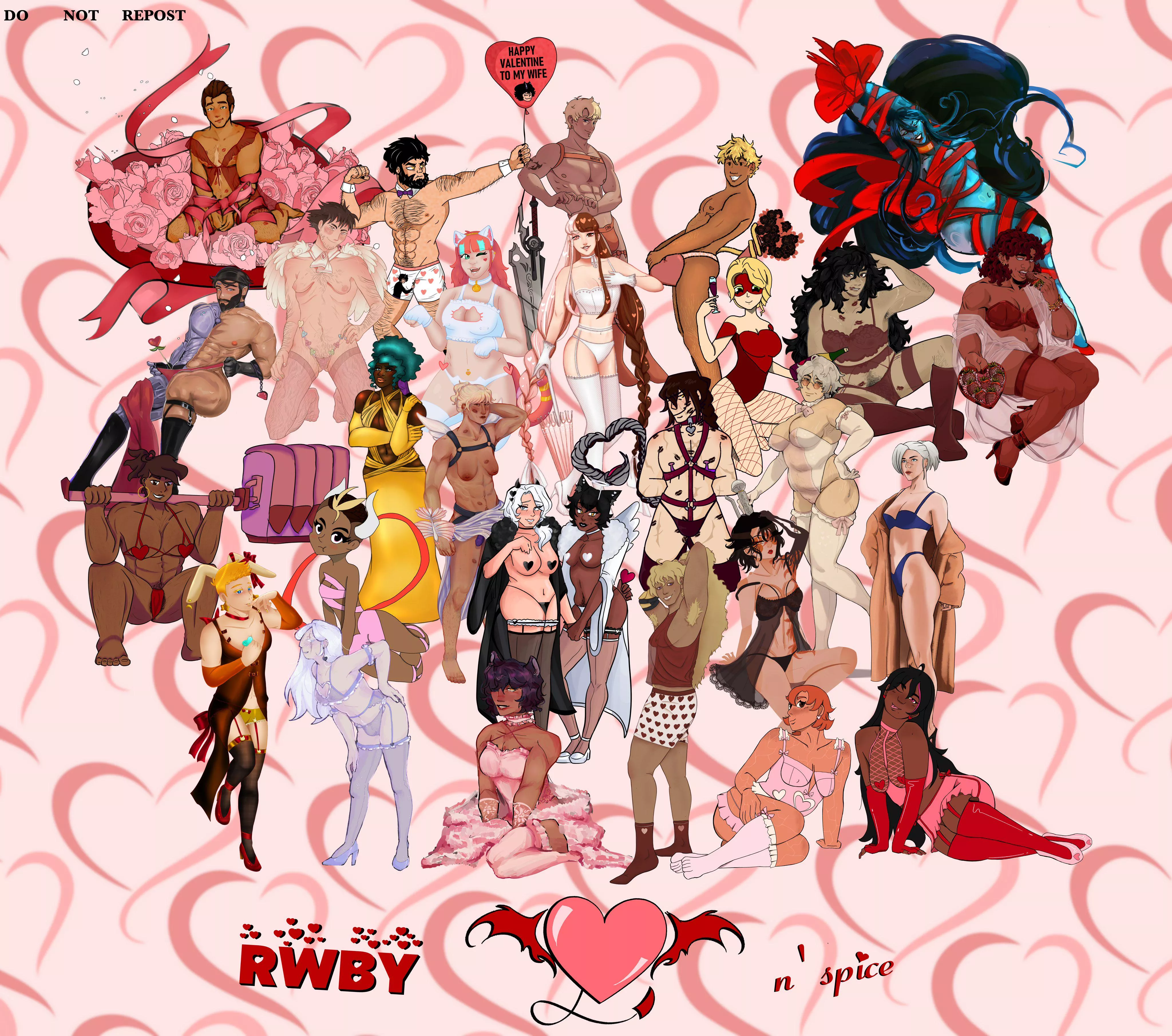 enanblw gathered together 10 RWBY fanartists for a group collab HeartsNSpice project. the artists will be included in the source link. posted by ClaireDacloush