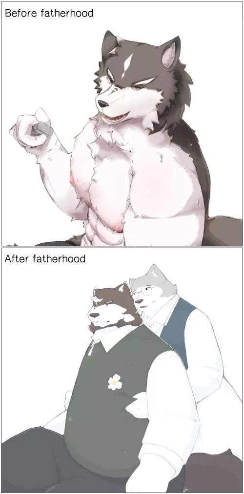 Fatherhood (OC) by Okami_Tatsuo