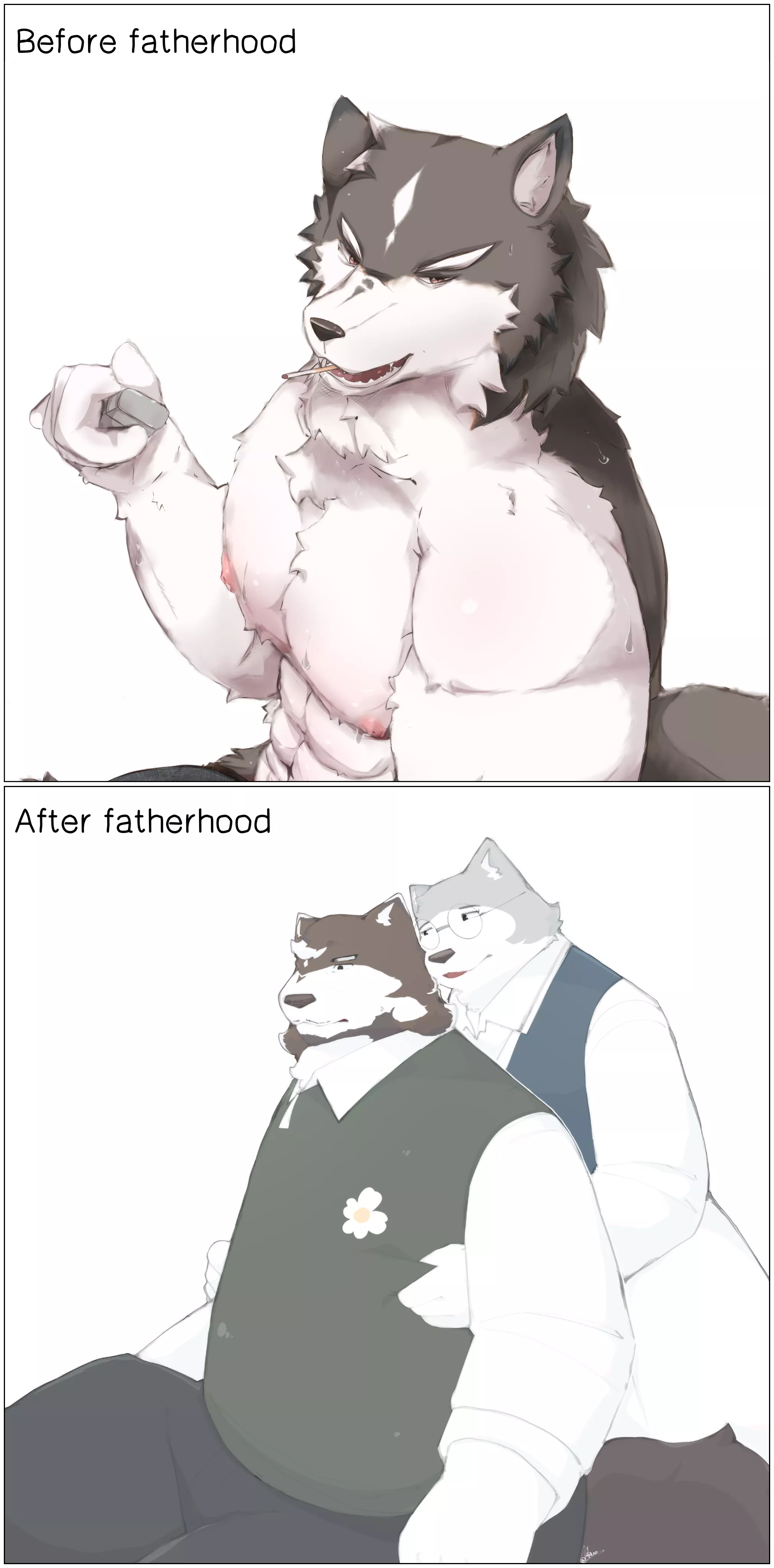 Fatherhood (OC) posted by Okami_Tatsuo