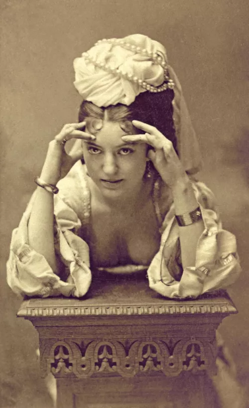 French Postcard unknown model by Mundane-Employer-719