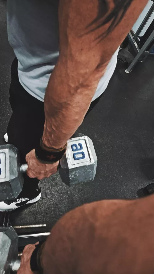 Getting a pump in after work by Hot_Candy_3925