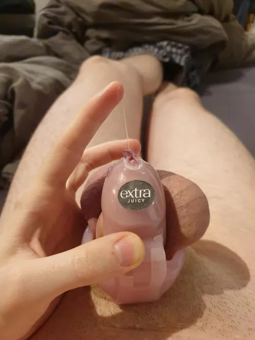 I always get so wet while locked by Little-Ad9968