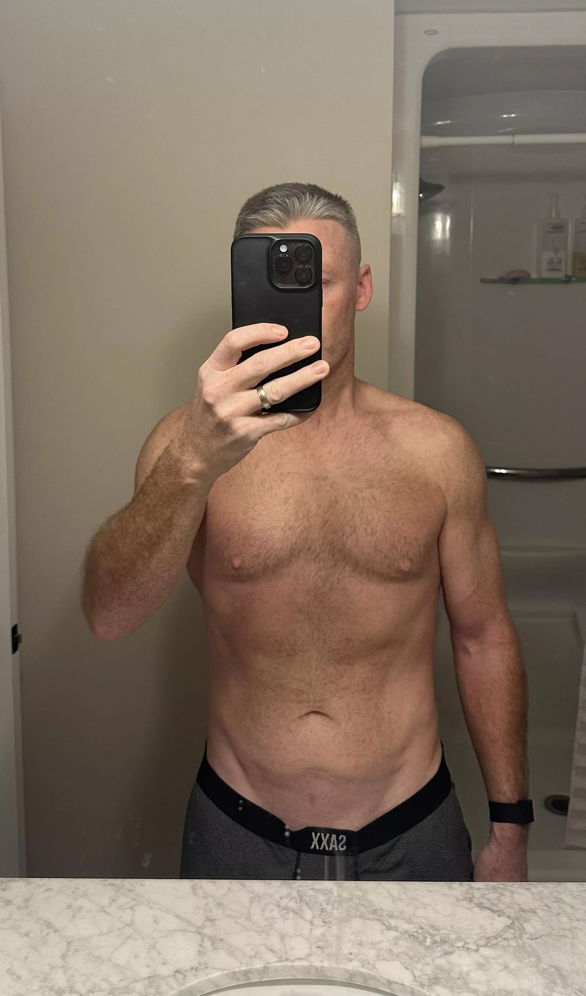 M (41) how’s my look? Been working pretty hard on it. Still a long way to go. posted by Extreme-Piece6752