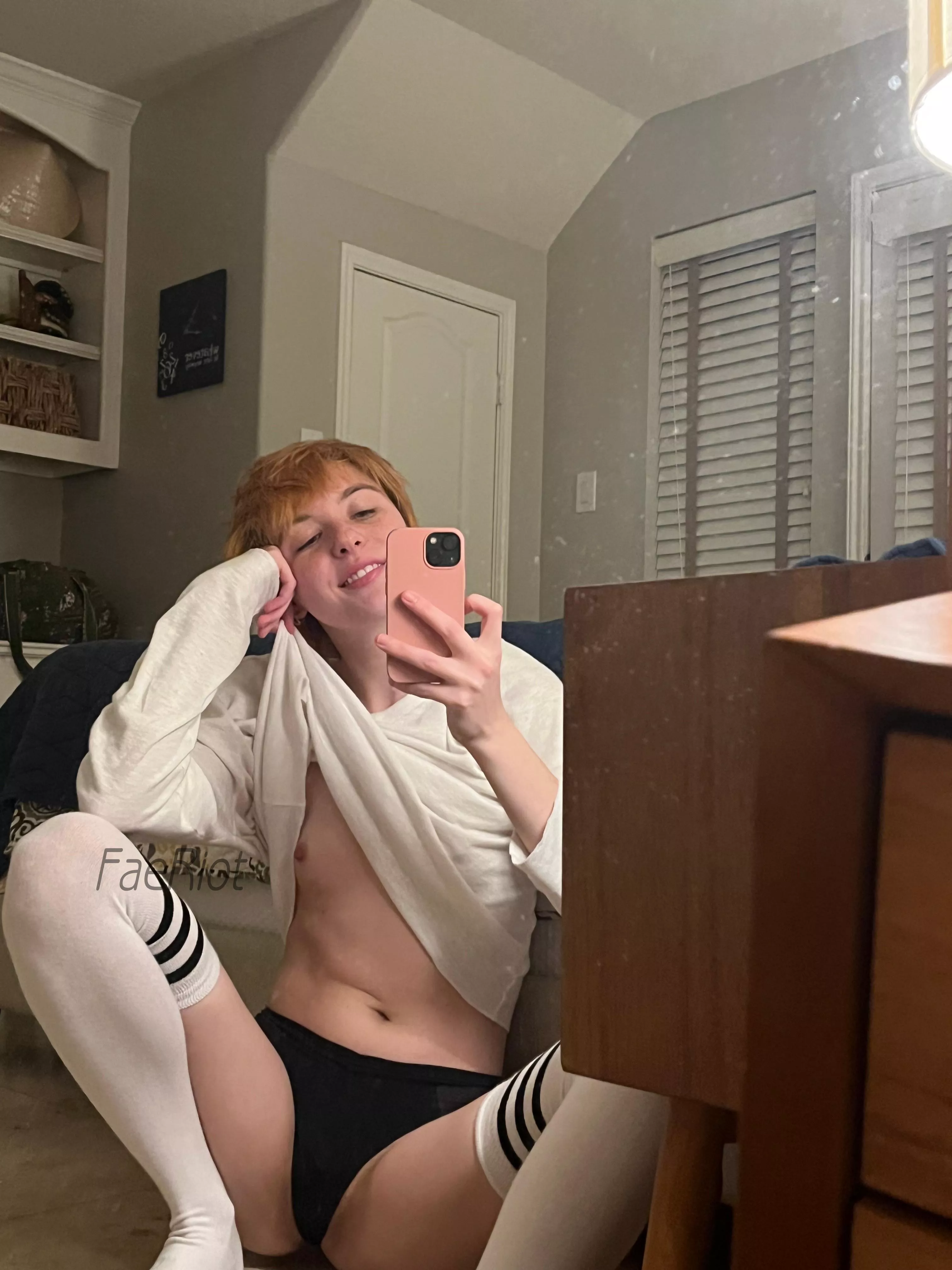 Would you take my shirt or panties off first? posted by FaeRiot