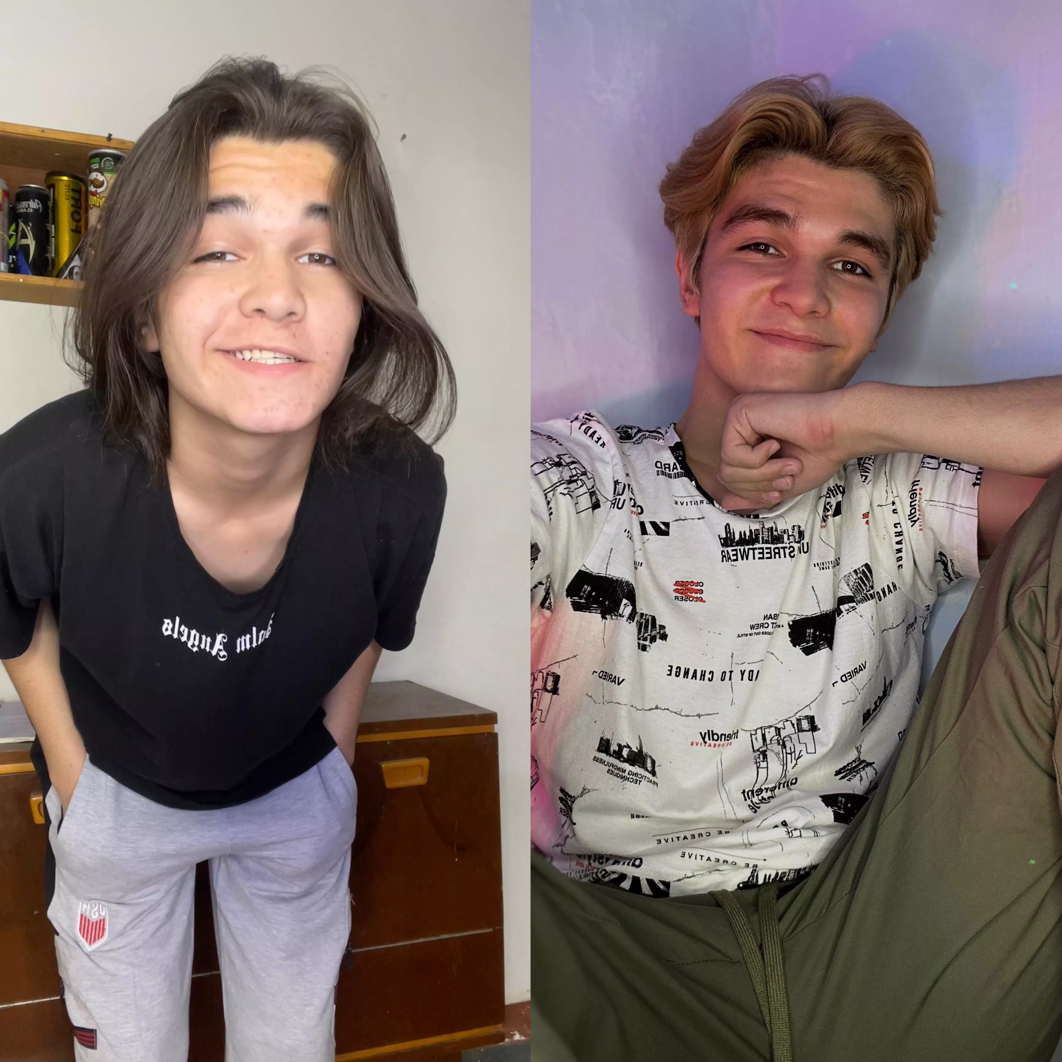 1 year difference, should I be blond or brunette? posted by MikkieGrayy