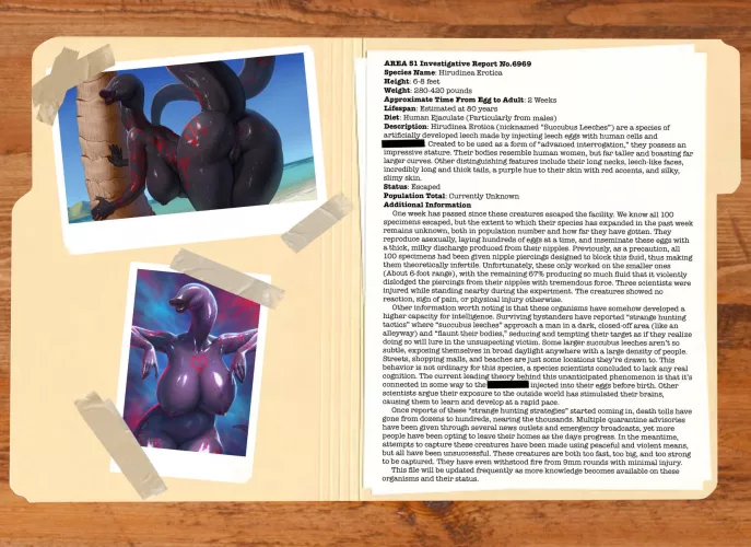 Emergency Alert Part 2: Case File [F4A] [Monster Girl] [Implied Blowjob] [Implied Cunnilingus] [Death by Snu Snu] [Lips] [Big Boobs] [Thicc] [Seduction] [Narrative [Artists: Yetzer_Hara1 (Top), Lost Goose (Bottom)] by CreativeUsername1949