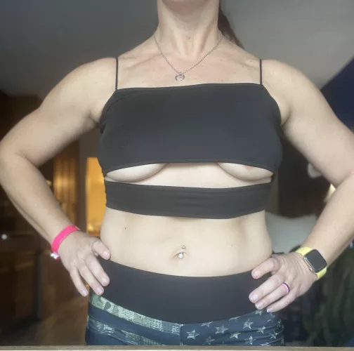 [F](46) this top was quite the distraction in the gym.  by realnaturalmom