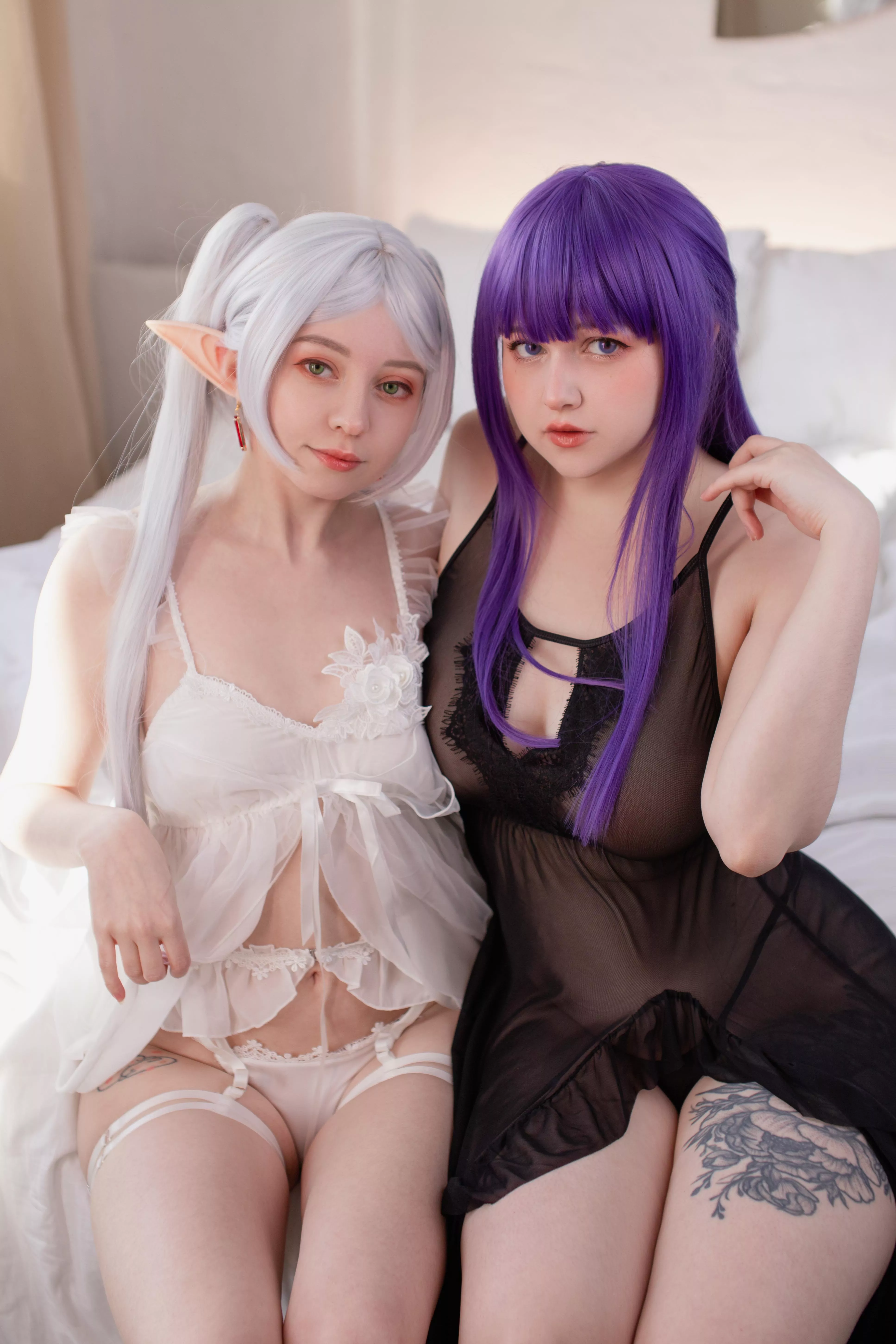 Frieren ( Lissa ) and Fern ( Minty Miyako ) [Sousou no Frieren] posted by Minty_Miyako