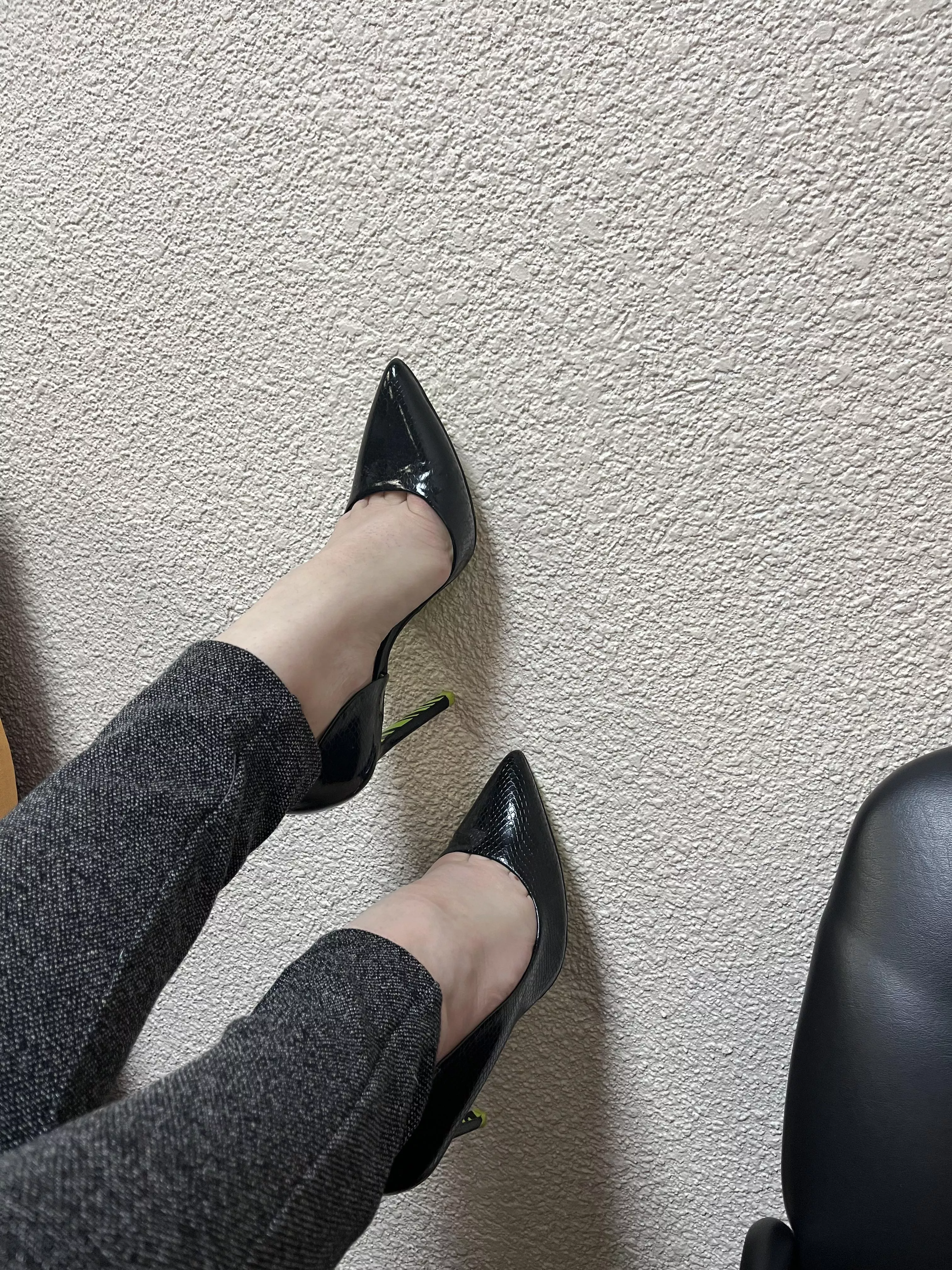 Hardly working. posted by CanadianStilettoBabe