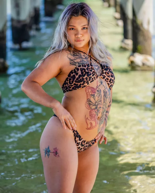 I love bikinis because they let me flaunt my tatts by MuscleHamsterBabe