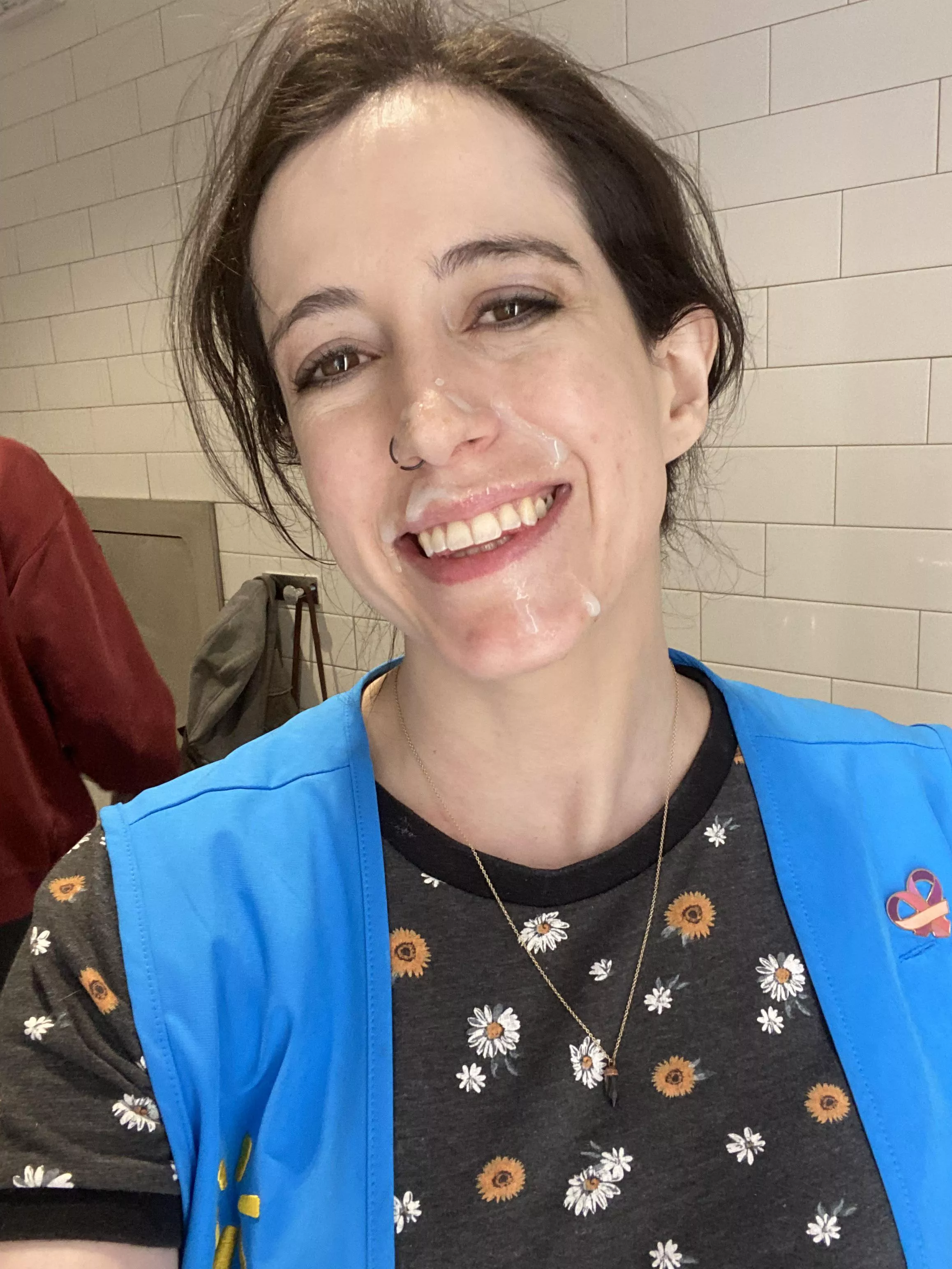I ran into one of my coworkers with cum still on my face posted by Kaceymorghulis