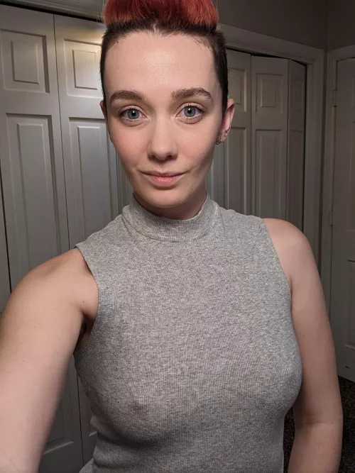 It may be cold outside, but that won't stop me from showing off my perky nips! by Snow_Whyte0826