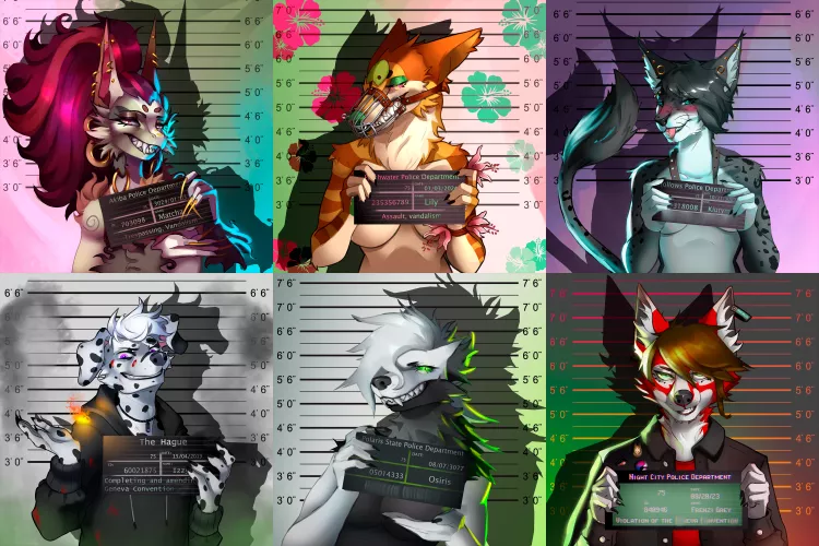 Opening new slots for Mugshots! I think many sonas in this reddit did something out of the law =3= by YinNaoki