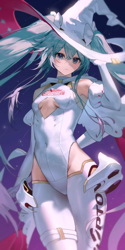 Racing Miku by _tillandsiax