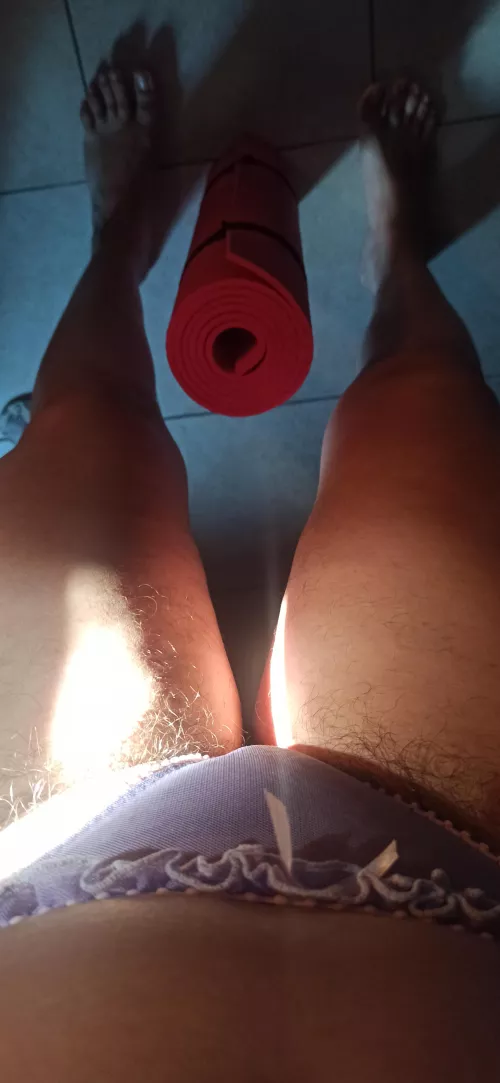 Ready for yoga time by vickylat