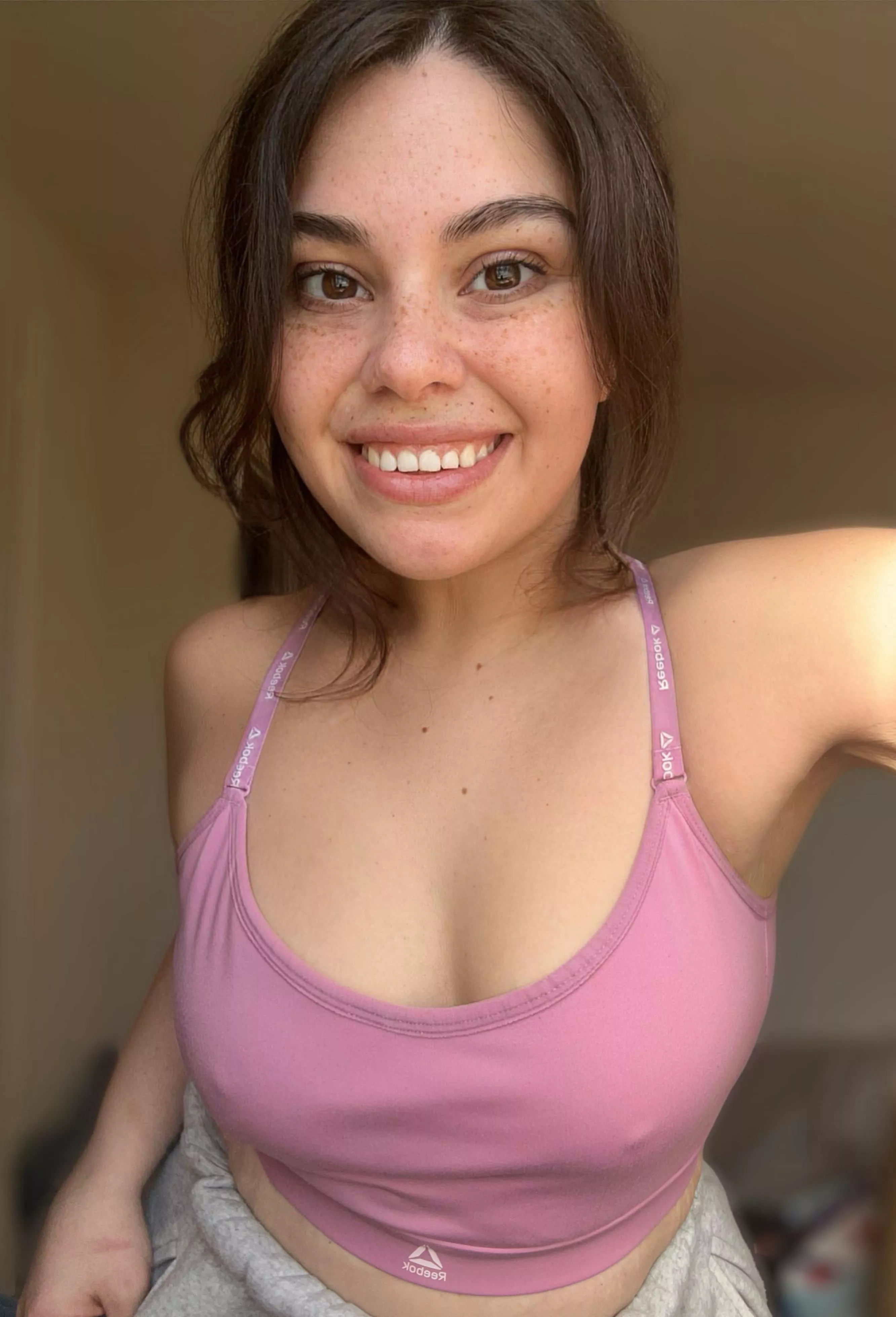 These were my gym pokies. This shirt also offers little to no support for the twins.  posted by mollyzedolly