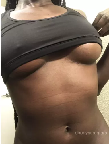 All the guys always love it when I wear this bra to the gym posted by ebonysummers