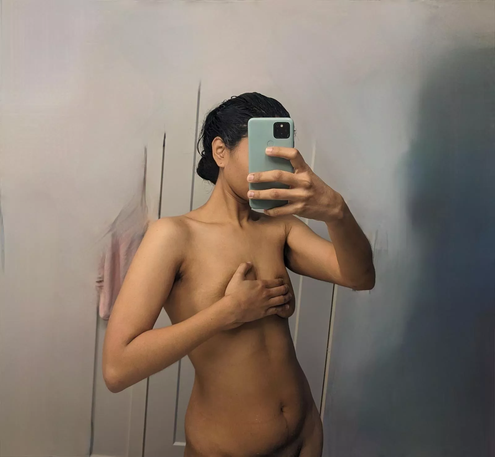 Been a while. A[f]ter shower selfie. posted by SluttyTaskRabbit