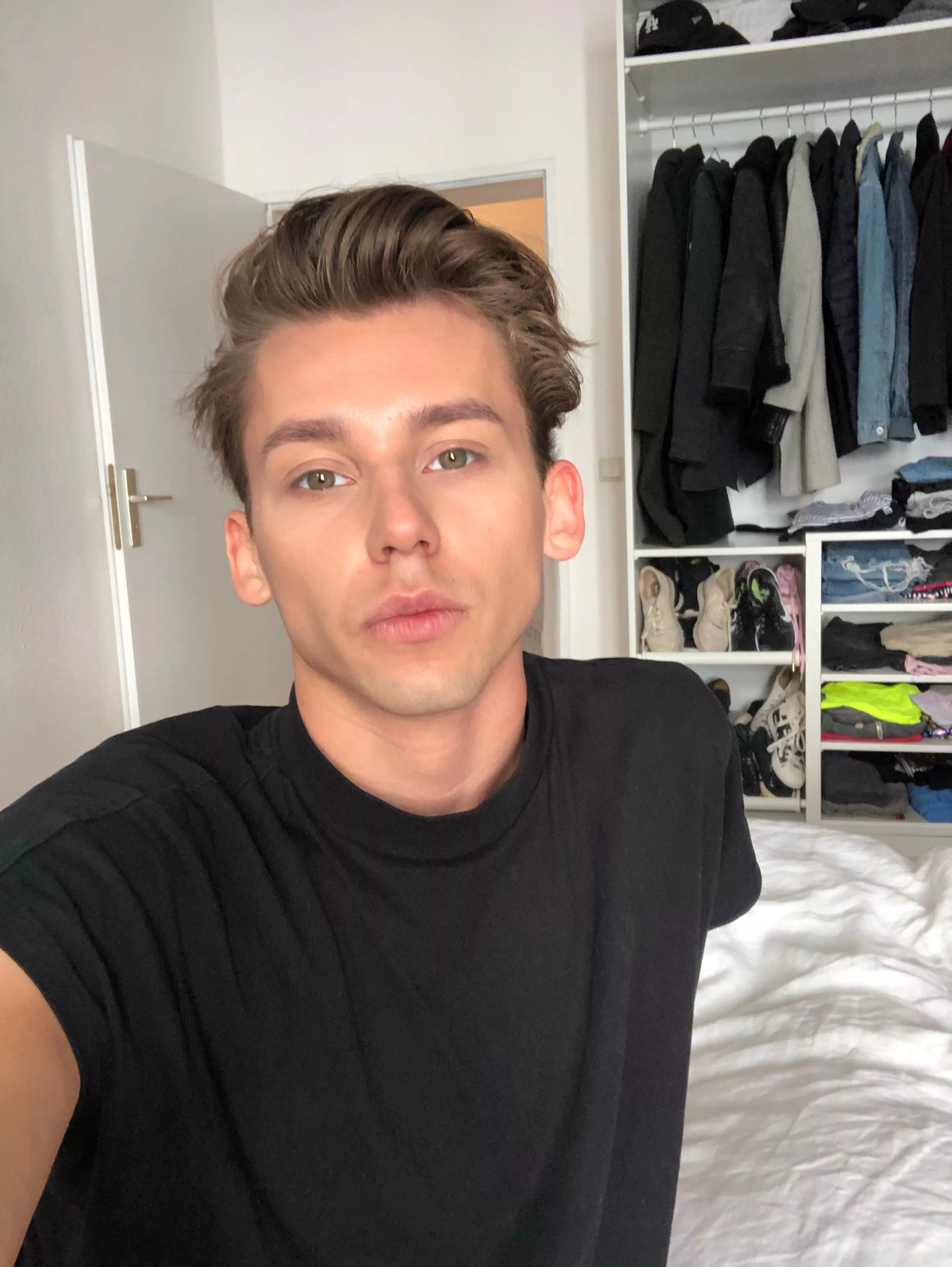 Do green eyes suit me? posted by Fit-Act4849