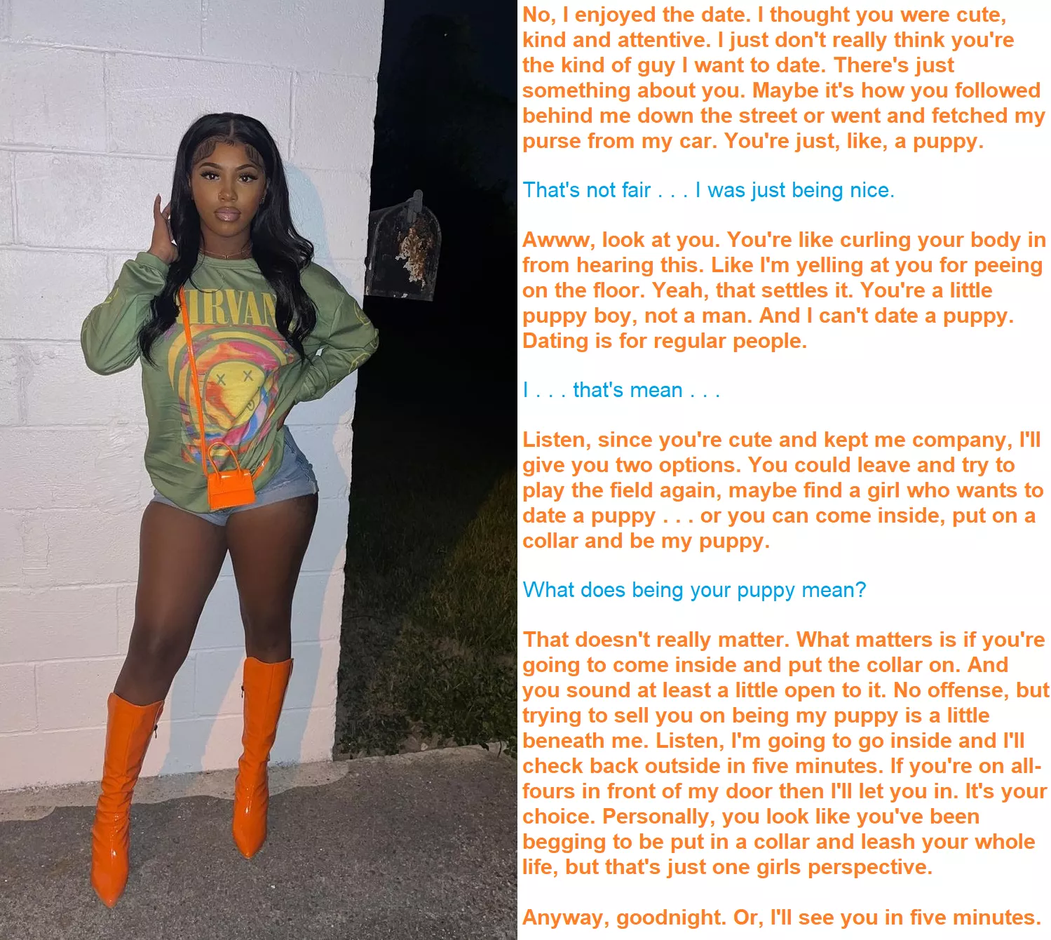 five minutes posted by LadyOfGifts