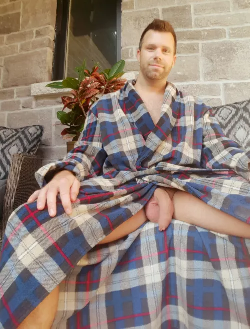 Hanging out of my robe  by FurNForeskin