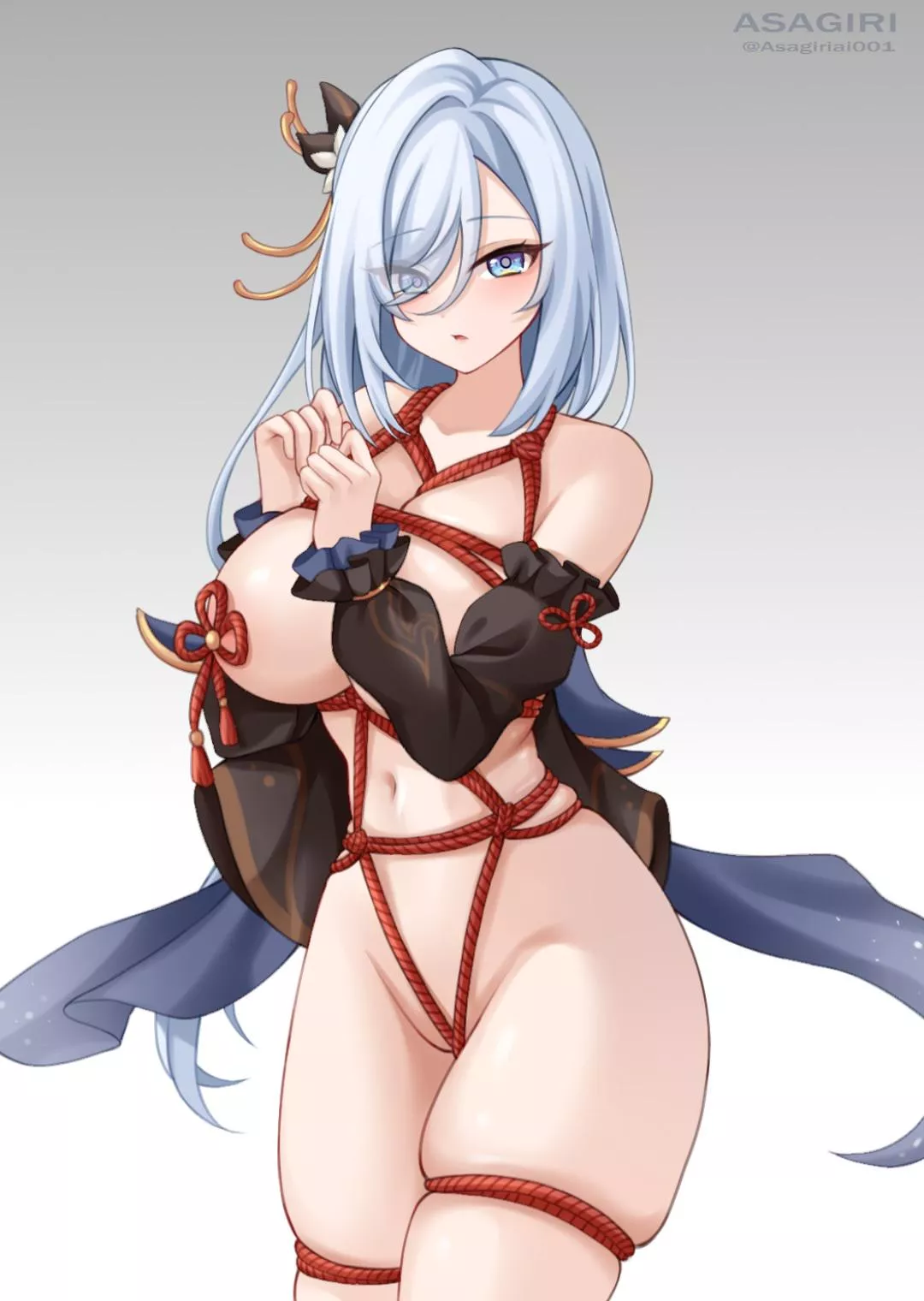 How shenhe's ropes are tied posted by marxsander2016